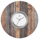 Deja vu watch, jewelry discs, Print-Design, brown-gold, L 322-1