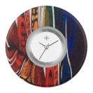 Deja vu watch, jewelry discs, Print-Design, colorful, L 323-3