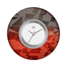 Deja vu watch, jewelry discs, Print-Design, red-orange, L 342-2