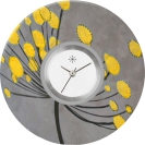 Deja vu Uhr, Schmuckscheiben, Print-Design, grn-gelb, L 352-3