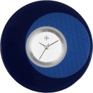 Deja vu Uhr, Schmuckscheiben, Print-Design, blau-trkis, L 357-1