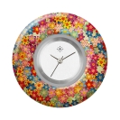 Deja vu watch, jewelry discs, Print-Design, colorful, L 35-2