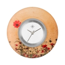 Deja vu Uhr, Schmuckscheiben, Print-Design, gr�n-gelb, L 371