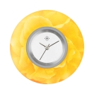 Deja vu watch, jewelry discs, Print-Design, green-yellow, L 383