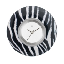 Deja vu watch, jewelry discs, Print-Design, black-grey-white, L 396