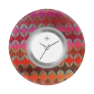 Deja vu watch, jewelry discs, Print-Design, purple-pink, L 4005