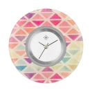 Deja vu watch, jewelry discs, Print-Design, purple-pink, L 4018