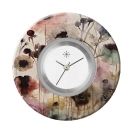 Deja vu watch, jewelry discs, Print-Design, purple-pink, L 4034