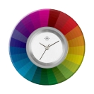 Deja vu Uhr, Schmuckscheiben, Print-Design, bunt, L 4047