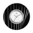 Deja vu watch, jewelry discs, Print-Design, black-grey-white, L 4057