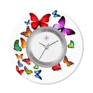Deja vu Uhr, Schmuckscheiben, Print-Design, bunt, L 4063