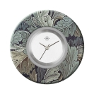 Deja vu Uhr, Schmuckscheiben, Print-Design, gr�n-gelb, L 4070
