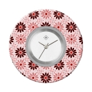 Deja vu watch, jewelry discs, Print-Design, purple-pink, L 4076