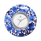 Deja vu watch, jewelry discs, Print-Design, blue-turquoise, L 4092