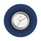 Deja vu Uhr, Schmuckscheiben, Print-Design, blau-trkis, L 4100