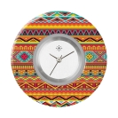 Deja vu watch, jewelry discs, Print-Design, colorful, L 4104