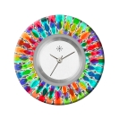 Deja vu watch, jewelry discs, Print-Design, colorful, L 4112