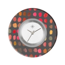 Deja vu Uhr, Schmuckscheiben, Print-Design, bunt, L 4129