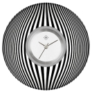Deja vu watch, jewelry discs, Print-Design, black-grey-white, L 414-2