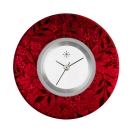 Deja vu watch, jewelry discs, Print-Design, red-orange, L 4153