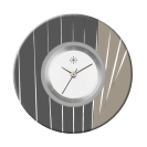 Deja vu Uhr, Schmuckscheiben, Print-Design, gr�n-gelb, L 4154
