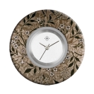 Deja vu Uhr, Schmuckscheiben, Print-Design, braun-gold, L 4155  Deja vu Uhr, Schmuckscheiben, Print-Design, braun-gold, L 4155