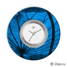 Deja vu watch, jewelry discs, Print-Design, blue-turquoise, L 4160
