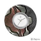 Deja vu watch, jewelry discs, Print-Design, purple-pink, L 4161