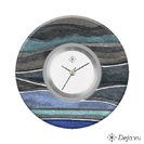 Deja vu watch, jewelry discs, Print-Design, blue-turquoise, L 4164