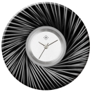Deja vu watch, jewelry discs, Print-Design, black-grey-white, L 442-1