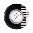 Deja vu Uhr, Schmuckscheiben, Print-Design, schwarz-grau-wei�, L 474-1