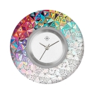 Deja vu watch, jewelry discs, Print-Design, colorful, L 483-2
