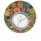 Deja vu watch, jewelry discs, Print-Design, colorful, L 5019