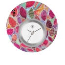 Deja vu watch, jewelry discs, Print-Design, colorful, L 5023