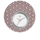 Deja vu watch, jewelry discs, Print-Design, purple-pink, L 5059