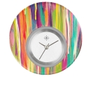 Deja vu watch, jewelry discs, Print-Design, colorful, L 5064