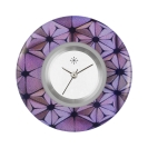 Deja vu watch, jewelry discs, Print-Design, purple-pink, L 510