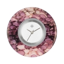 Deja vu watch, jewelry discs, Print-Design, purple-pink, L 531
