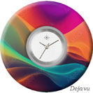 Deja vu watch, jewelry discs, Print-Design, colorful, L 543
