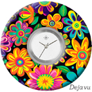 Deja vu watch, jewelry discs, Print-Design, colorful, L 544