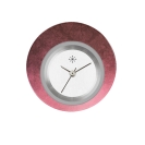 Deja vu Uhr, Schmuckscheiben, Print-Design, lila-rosa-nude, L 6007