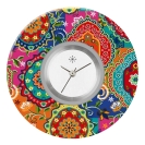 Deja vu watch, jewelry discs, Print-Design, colorful, L 7008