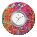 Deja vu watch, jewelry discs, Print-Design, colorful, L 7020
