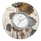 Deja vu Uhr, Schmuckscheiben, Print-Design, braun-gold, L 7027  Deja vu Uhr, Schmuckscheiben, Print-Design, braun-gold, L 7027