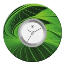 Deja vu watch, jewelry discs, Print-Design, green-yellow, L 7034