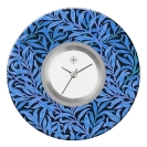 Deja vu Uhr, Schmuckscheiben, Print-Design, blau-t�rkis, L 7039