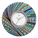 Deja vu watch, jewelry discs, Print-Design, colorful, L 7041