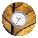 Deja vu Uhr, Schmuckscheiben, Print-Design, gr�n-gelb, L 7044