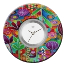 Deja vu watch, jewelry discs, Print-Design, colorful, L 7061