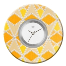 Deja vu watch, jewelry discs, Print-Design, red-orange, L 7076